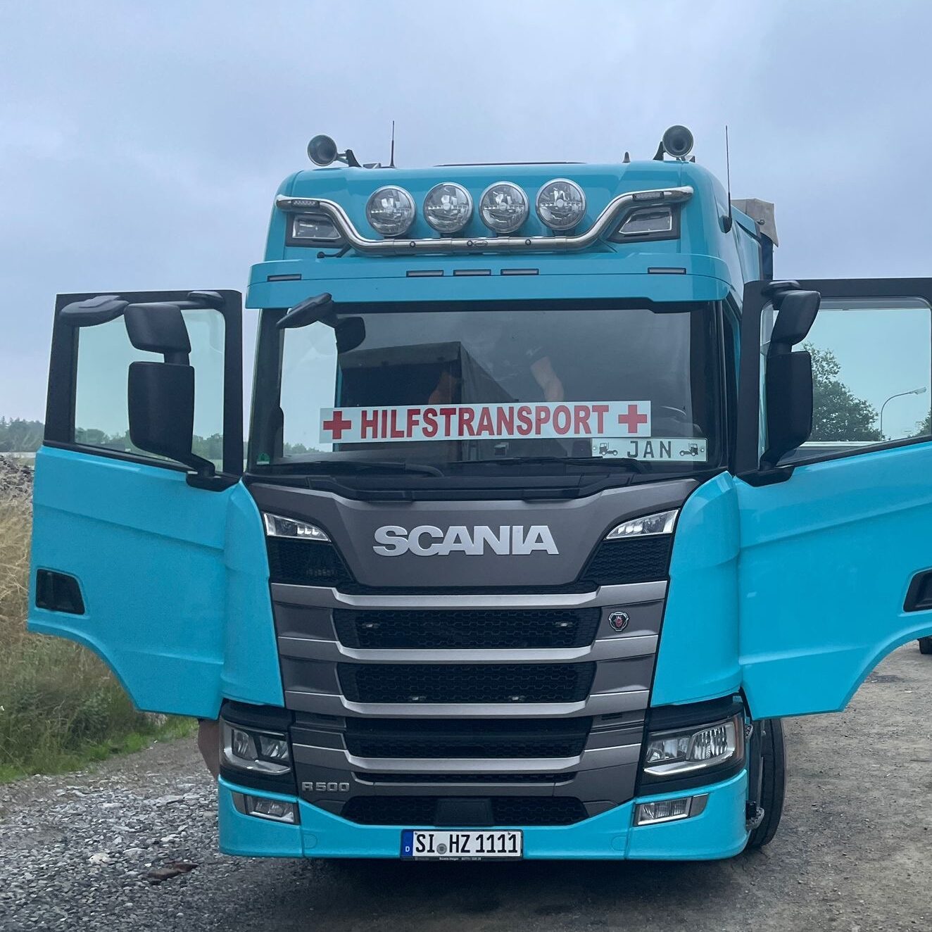 LKW für Hilfstransport